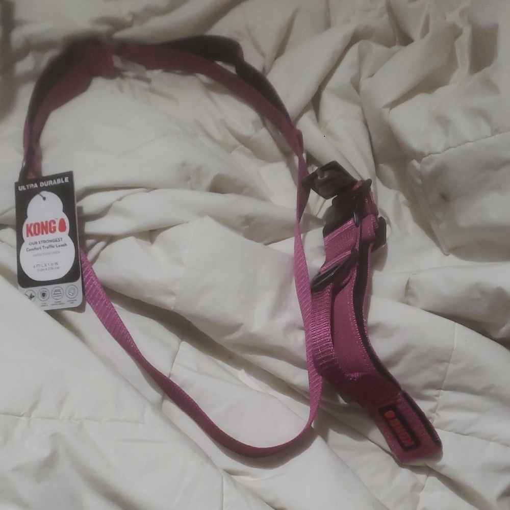 Kong Pink Adjustable Dog Belt